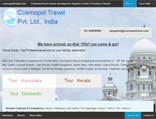 Tablet Screenshot of cosmopoltravel.com